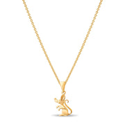 14ct Gold Mouse Pendant – Cute Animal Charm Necklace for Women & Children | Pendant Only - Kolié