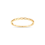 14ct Gold Open Loop Ring – Size N - Kolié Fine Jewellery