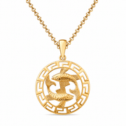 14ct Gold Pisces Zodiac Pendant – Pendant Only - Kolié Fine Jewellery