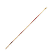 14ct Gold Red Cubic Zirconia Tennis Bracelet for Women – Elegant 14 Carat Gold Bracelet, Perfect Gift for Her - Kolié