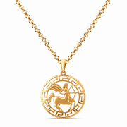 14ct Gold Sagittarius Zodiac Pendant – Pendant Only - Kolié Fine Jewellery