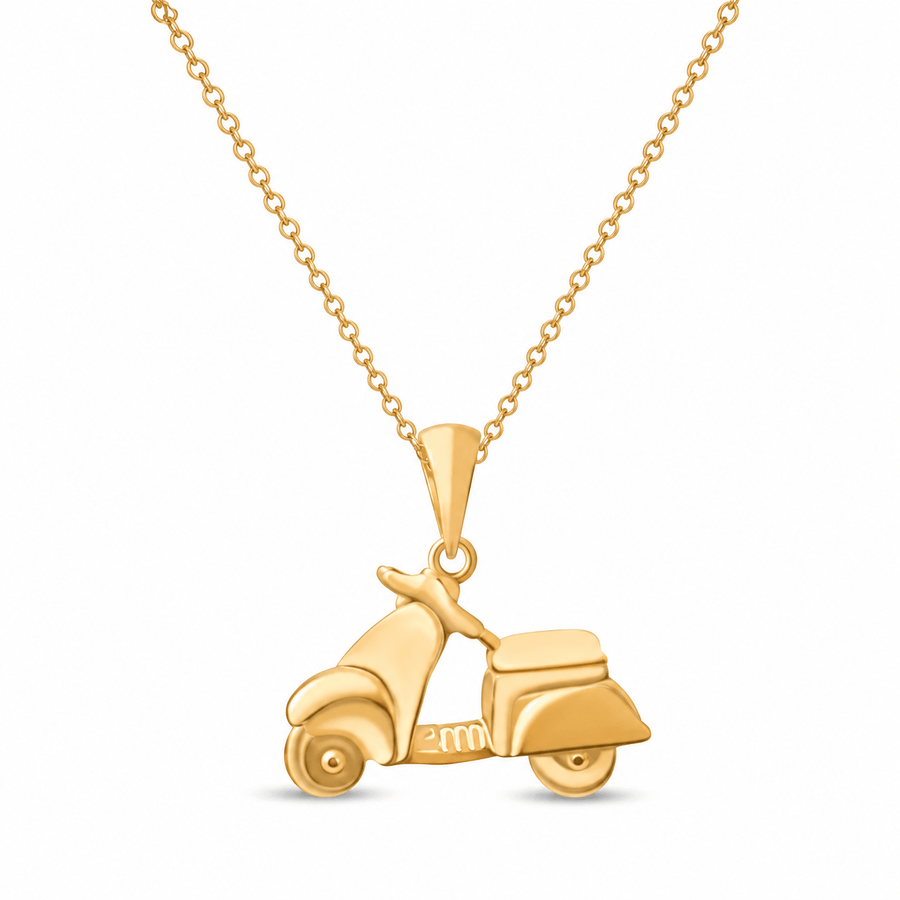 14ct Gold Scooter Pendant – Pendant Only - Kolié Fine Jewellery