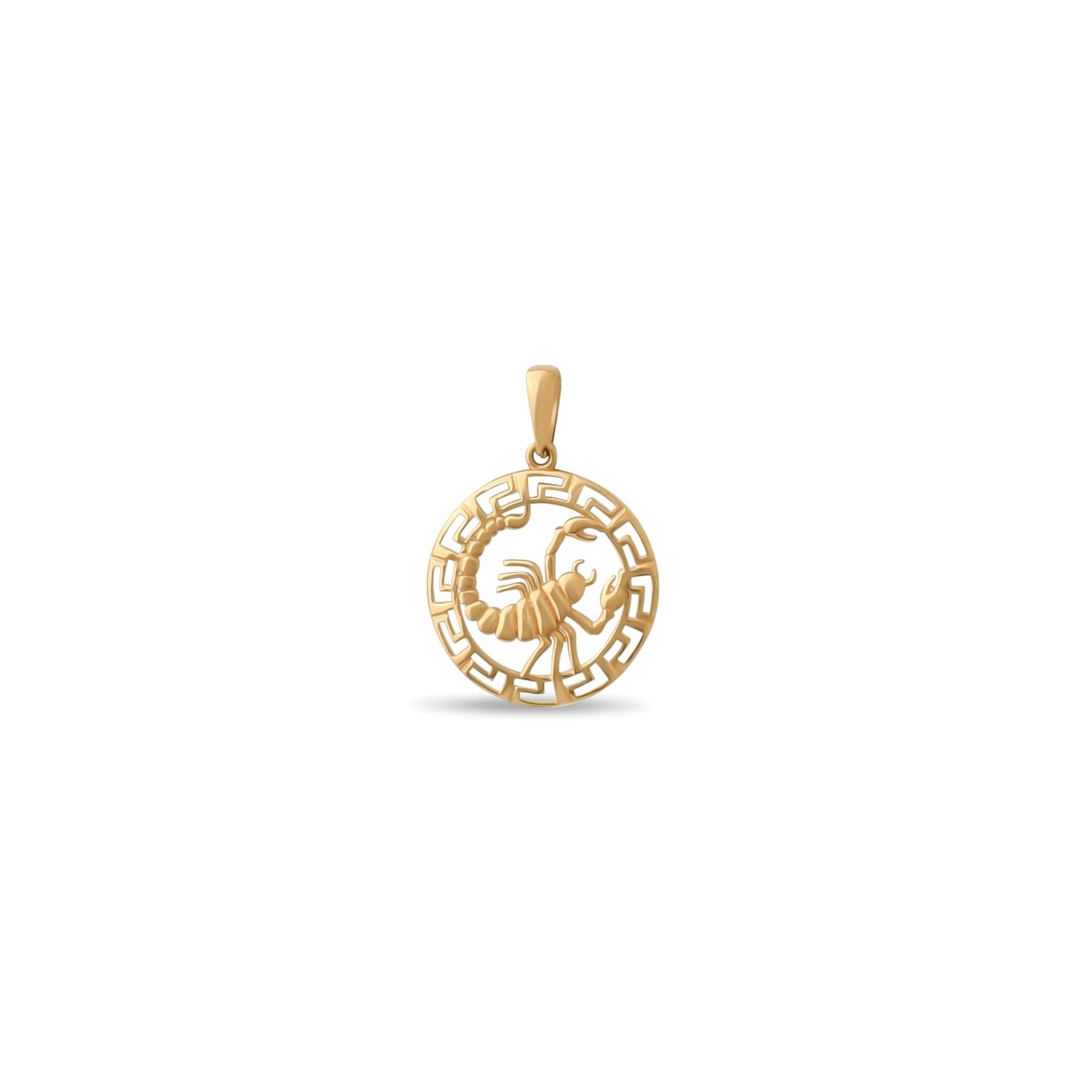 14ct Gold Scorpio Zodiac Pendant – Astrology Gift for Women - Pendant Only - Kolié