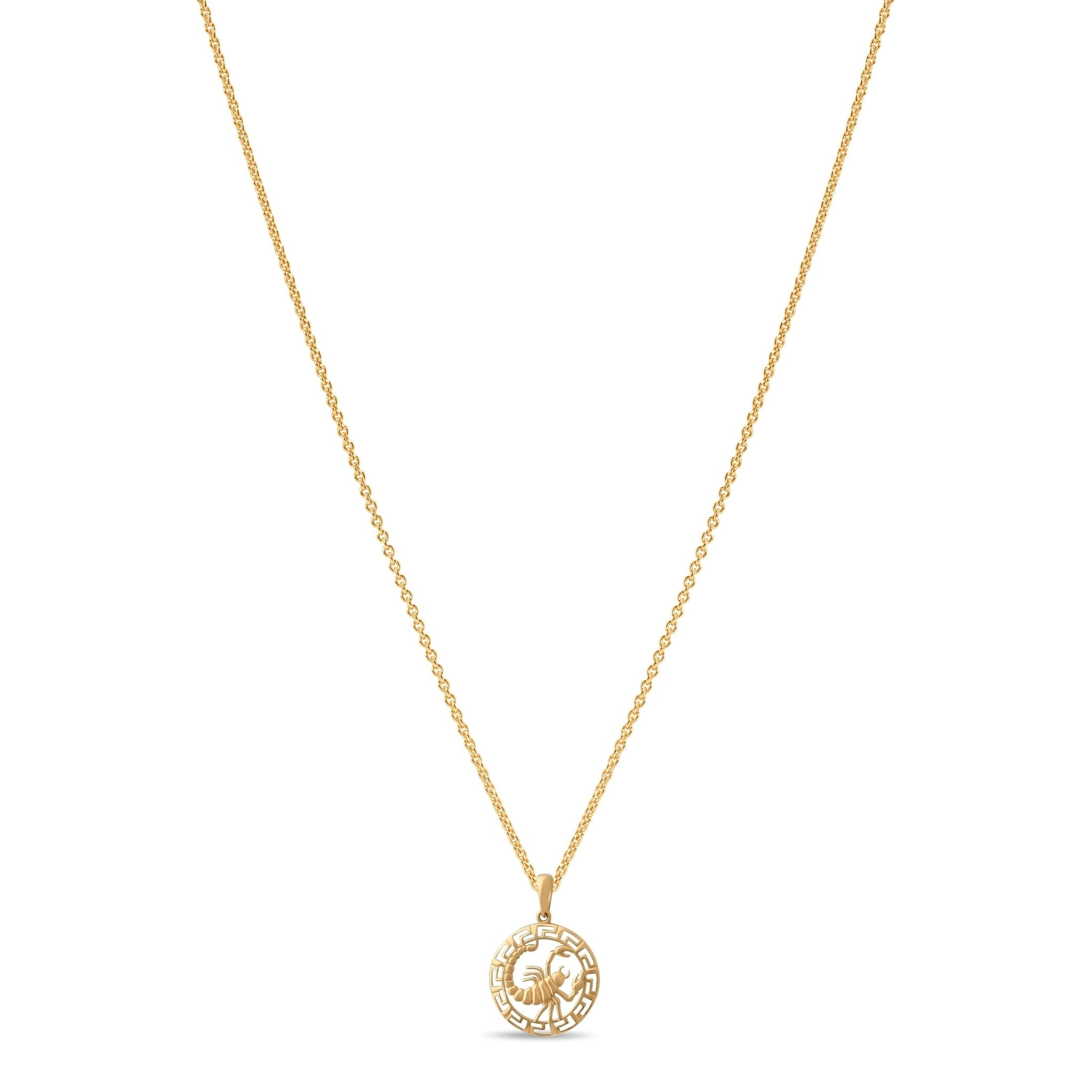 14ct Gold Scorpio Zodiac Pendant – Astrology Gift for Women - Pendant Only - Kolié