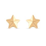 14ct Gold Star Stud Earrings | Dainty Celestial Earrings | Kolié - Kolié Fine Jewellery