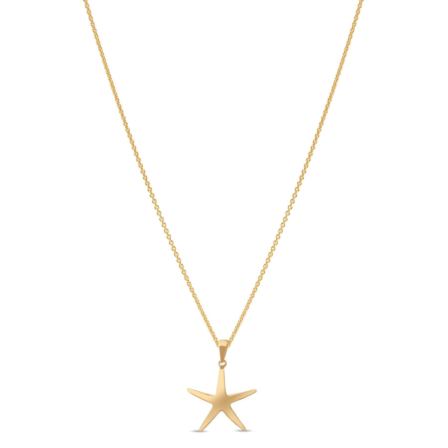 14ct Gold Starfish Pendant for Women and Teens | Elegant Ocean - Inspired | Pendant Only - Kolié