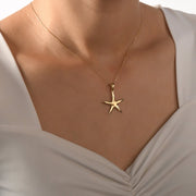 14ct Gold Starfish Pendant for Women and Teens | Elegant Ocean - Inspired | Pendant Only - Kolié