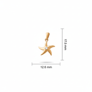 14ct Gold Starfish Pendant – Pendant Only - Kolié Fine Jewellery