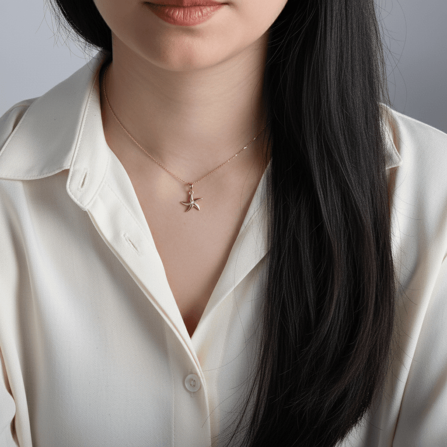 14ct Gold Starfish Pendant – Pendant Only - Kolié Fine Jewellery