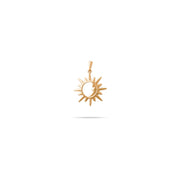 14ct Gold Sun and Moon Pendant – Celestial Jewellery, Sun Charm, Moon Charm, Gift for Women - Pendant Only - Kolié