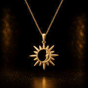 14ct Gold Sun and Moon Pendant – Pendant Only - Kolié Fine Jewellery
