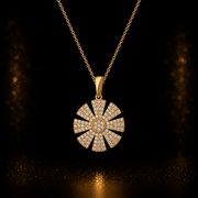 14ct Gold Sunburst Pendant - Pendant Only - Kolié Fine Jewellery