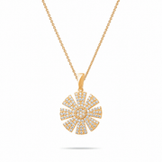 14ct Gold Sunburst Pendant - Pendant Only - Kolié Fine Jewellery