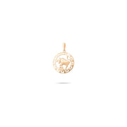 14ct Gold Taurus Zodiac Pendant – Astrology Gift for Women - Pendant Only - Kolié