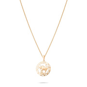 14ct Gold Taurus Zodiac Pendant – Astrology Gift for Women - Pendant Only - Kolié