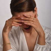 14ct Gold Textured Ring – Size M - Kolié Fine Jewellery