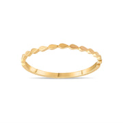 14ct Gold Textured Ring – Size N½ - Kolié Fine Jewellery
