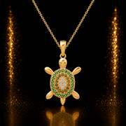 14ct Gold Turtle Pendant - Pendant Only - Kolié Fine Jewellery