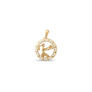 14ct Gold Virgo Zodiac Pendant – Astrology Gift for Women - Pendant Only - Kolié