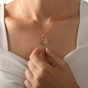 14ct Gold Virgo Zodiac Pendant – Pendant Only - Kolié Fine Jewellery