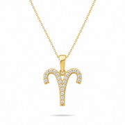 14ct Gold Zodiac Pendant Necklace - Pendant Only - Kolié Fine Jewellery