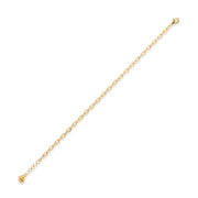 14ct Solid Gold Cable Link Bracelet for Women - Elegant Yellow Gold Design - Kolié