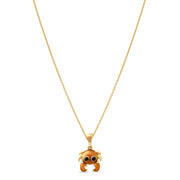 14ct Solid Gold Crab Pendant Necklace | Pendant Only - Kolié