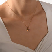 14ct Solid Gold Crab Pendant Necklace | Pendant Only - Kolié