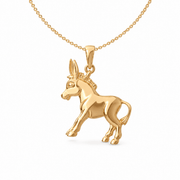 14ct Solid Gold Donkey Pendant – Pendant Only - Kolié Fine Jewellery