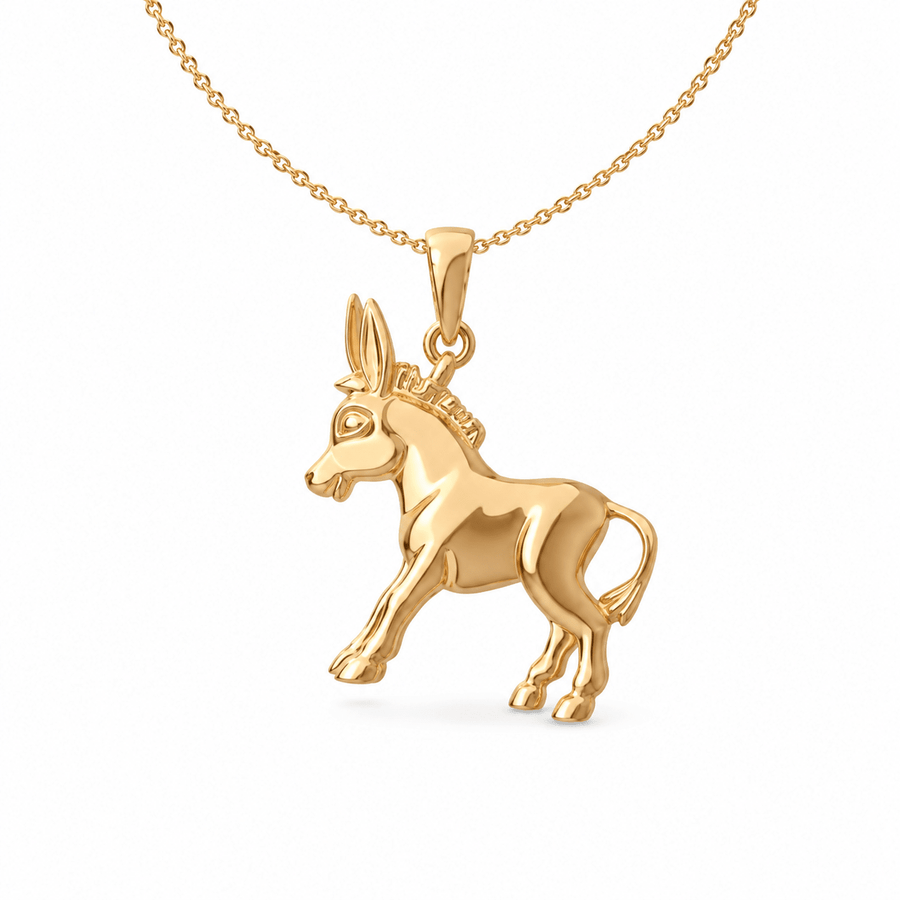 14ct Solid Gold Donkey Pendant – Pendant Only - Kolié Fine Jewellery