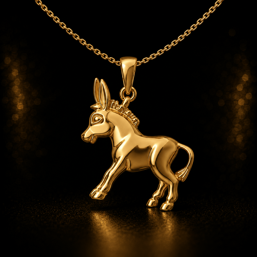 14ct Solid Gold Donkey Pendant – Pendant Only - Kolié Fine Jewellery