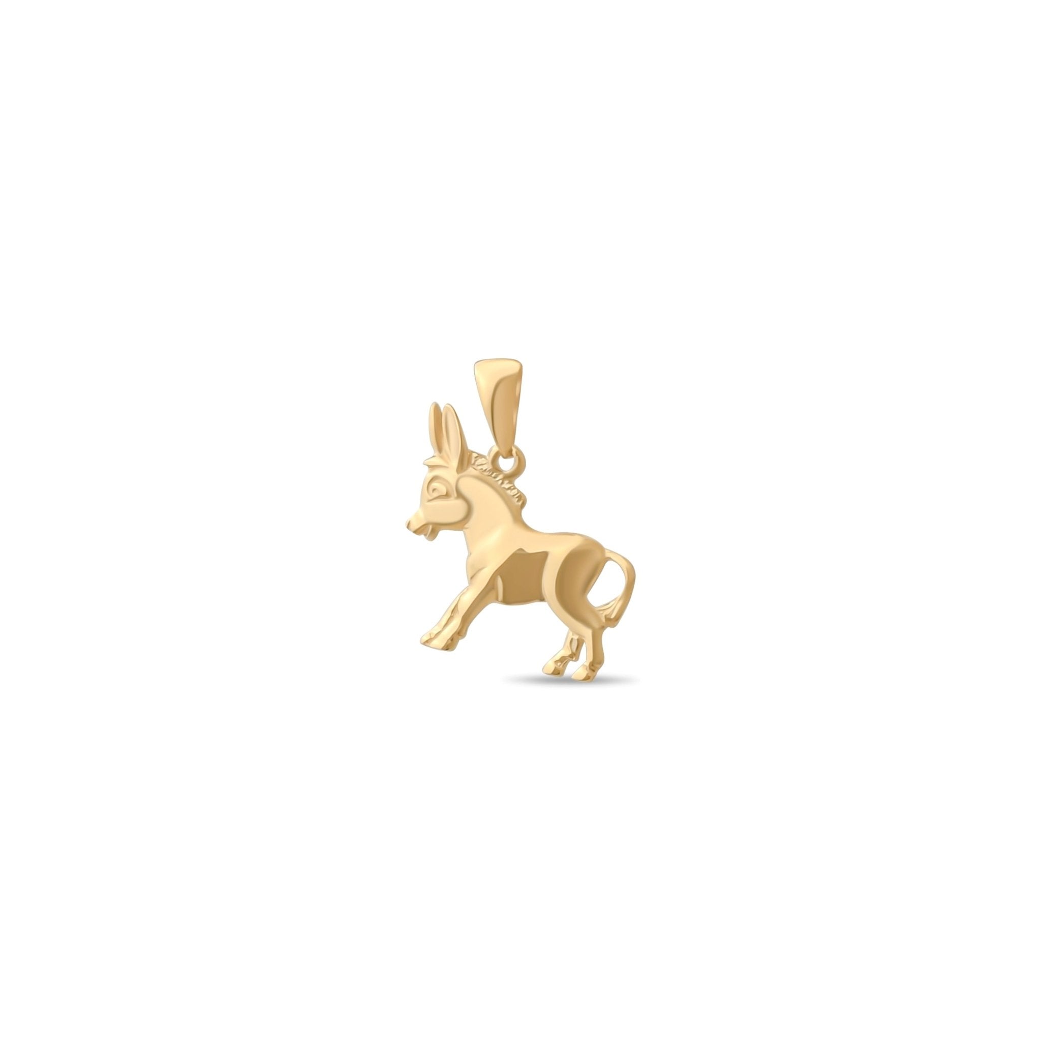 14ct Solid Gold Donkey Pendant | Unique Jewellery | Pendant Only - Kolié