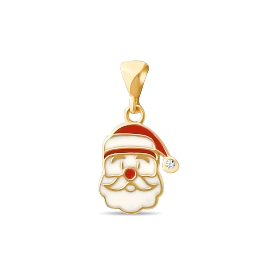 14ct Solid Gold Santa Claus Pendant | Christmas Gift | Pendant Only - Kolié