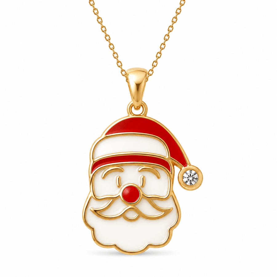 14ct Solid Gold Santa Claus Pendant – Pendant Only - Kolié Fine Jewellery