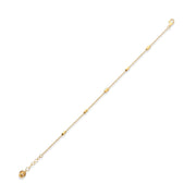 14ct Solid Gold Satellite Chain Bracelet for Women - Delicate Minimalist Design - Kolié