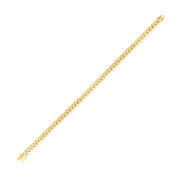 14ct Yellow Gold Square Curb Link Bracelet - Kolié Fine Jewellery