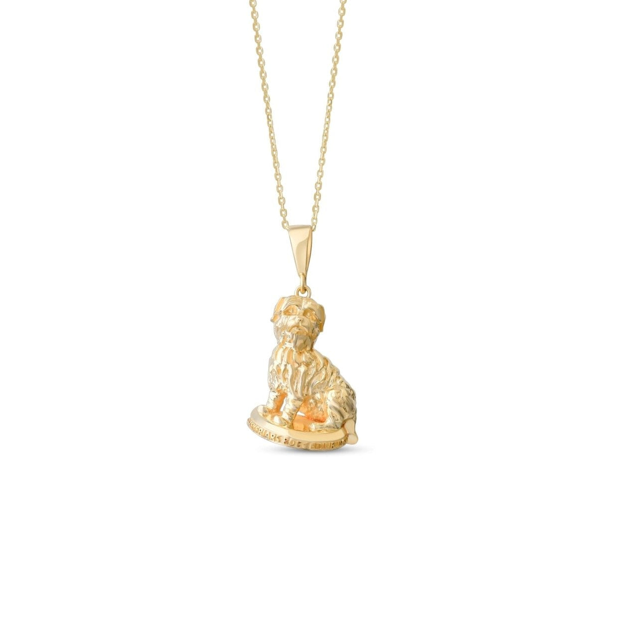 9ct Gold Greyfriars Bobby Pendant – Edinburgh’s Loyal Dog by Kolié Fine Jewellery - Kolié