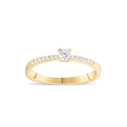 9ct Gold Petite Zirconia Ring - Delicate Brilliance - Kolié