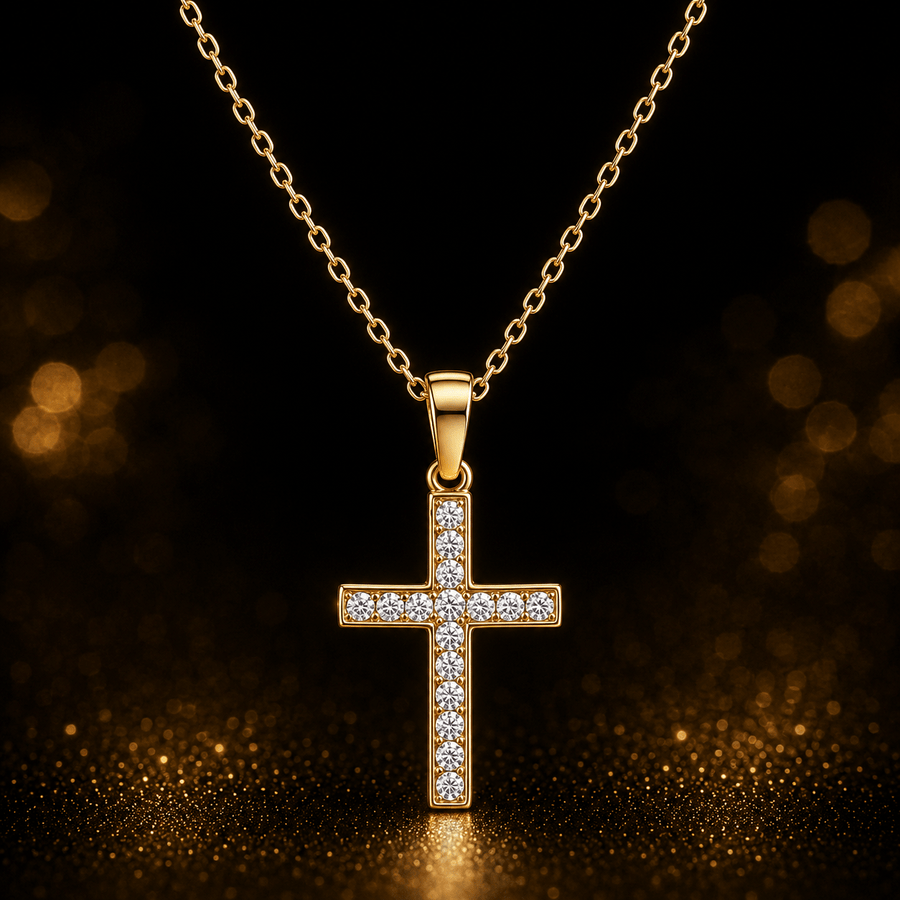 9ct/14ct Gold Cross Pendant - Pendant Only - Kolié Fine Jewellery