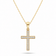 9ct/14ct Gold Cross Pendant - Pendant Only - Kolié Fine Jewellery