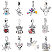 925 Sterling Silver Plated Scottish Bracelet Charms