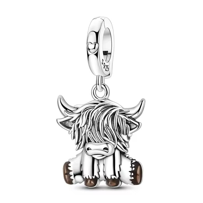 925 Sterling Silver Plated Scottish Bracelet Charms