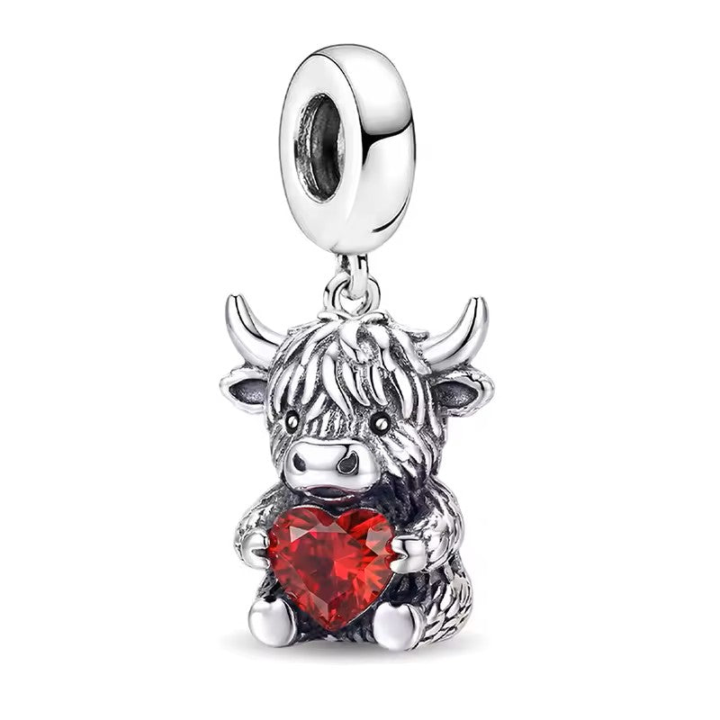 925 Sterling Silver Plated Scottish Bracelet Charms