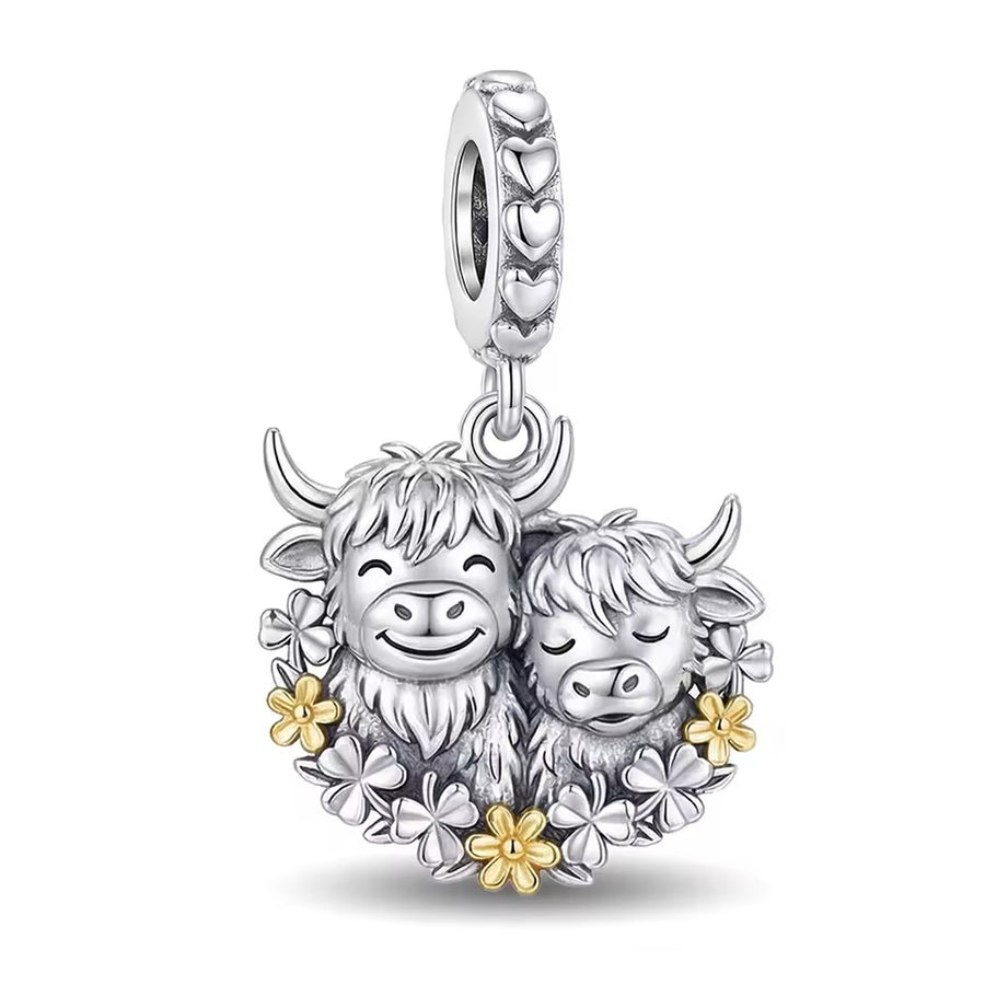 925 Sterling Silver Plated Scottish Bracelet Charms