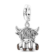 925 Sterling Silver Plated Scottish Bracelet Charms
