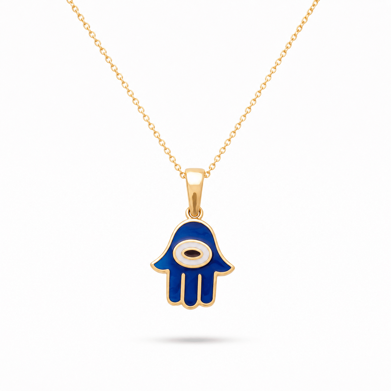 Hamsa Hand Evil Eye Pendant - Kolié Fine Jewellery