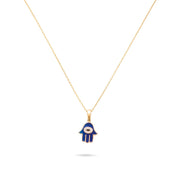 Hamsa Hand Evil Eye Pendant - Kolié Fine Jewellery