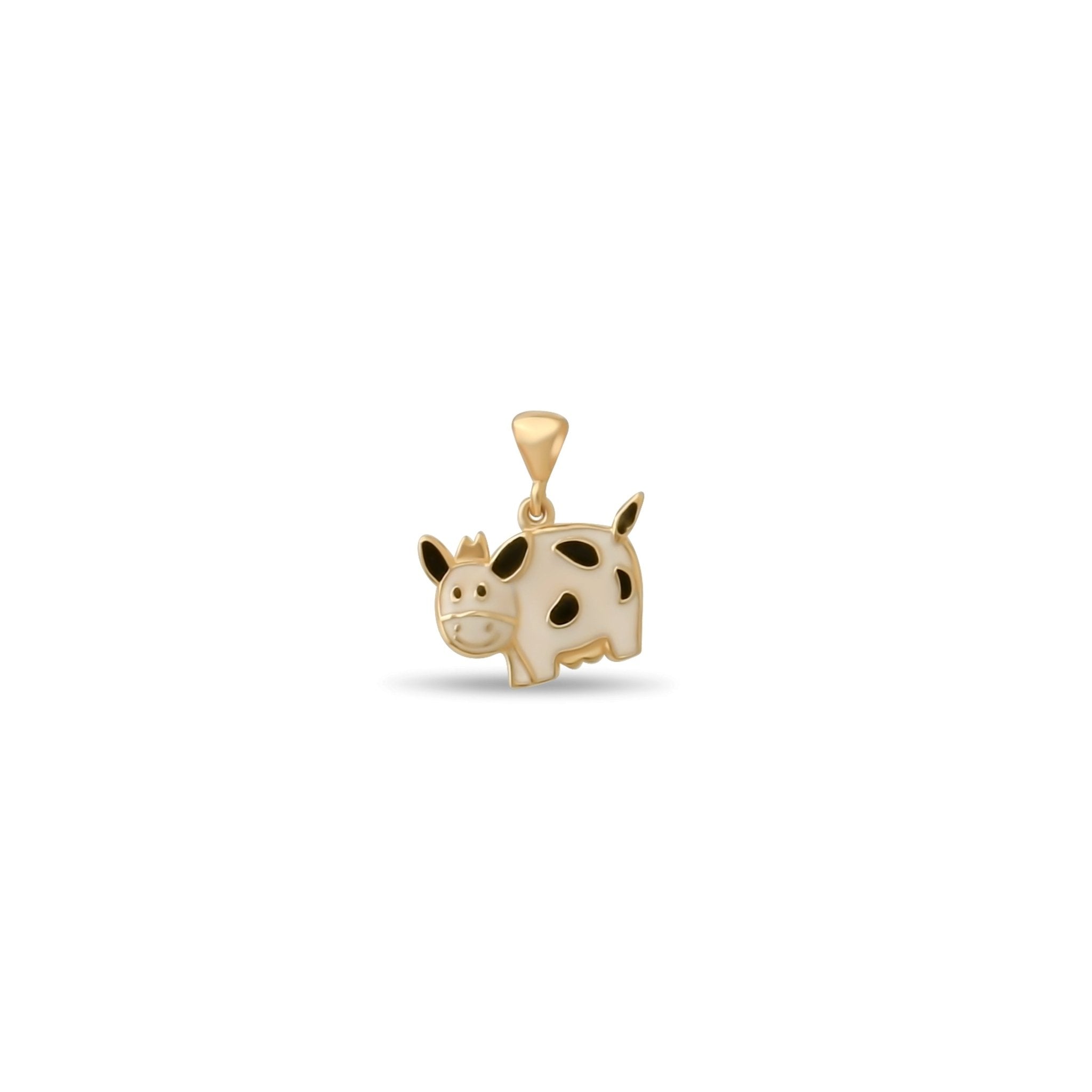 Kolié 14ct Solid Gold Cow Pendant | Pendant Only - Kolié