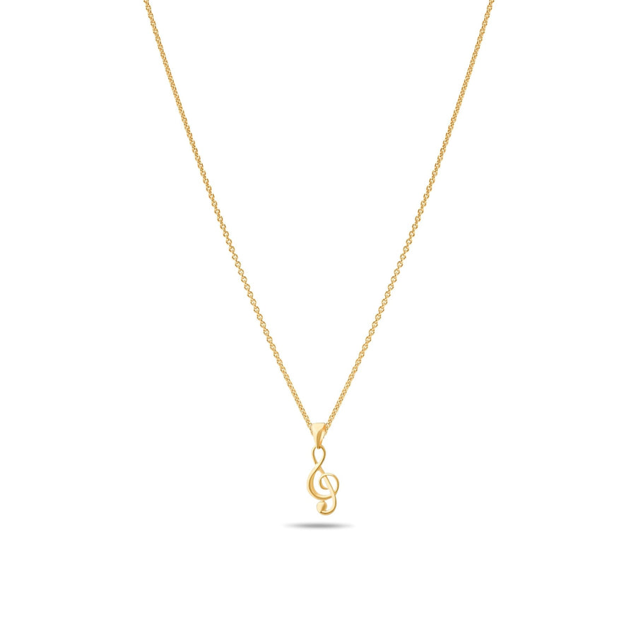 Kolié 14ct Solid Gold Musical Note Pendant - Pendant Only - Kolié