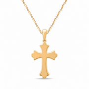 Kolié 14ct Yellow Gold Cross Pendant Necklace – Pendant Only - Kolié Fine Jewellery